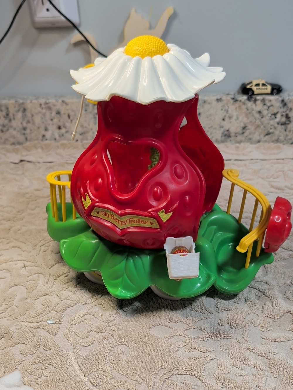 Vintage 80s Strawberry Shortcake Toy- The Big Berry Trolley